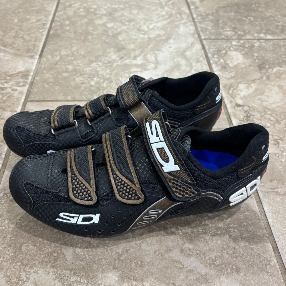 Sidi Women 41 Black Bronze Mountain Bike Cycling Shoes SPD Cleats MTB 9.5